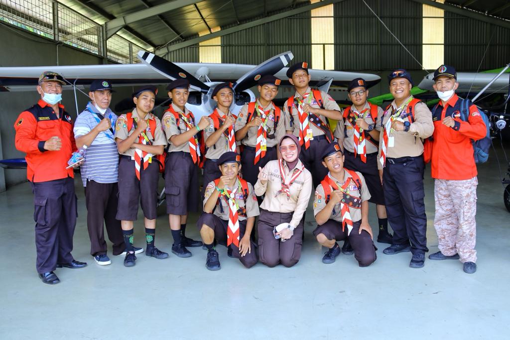 Ditengok Ketua Kwarcab Kudus, Kontingen Jamnas Dapat Tambahan Semangat