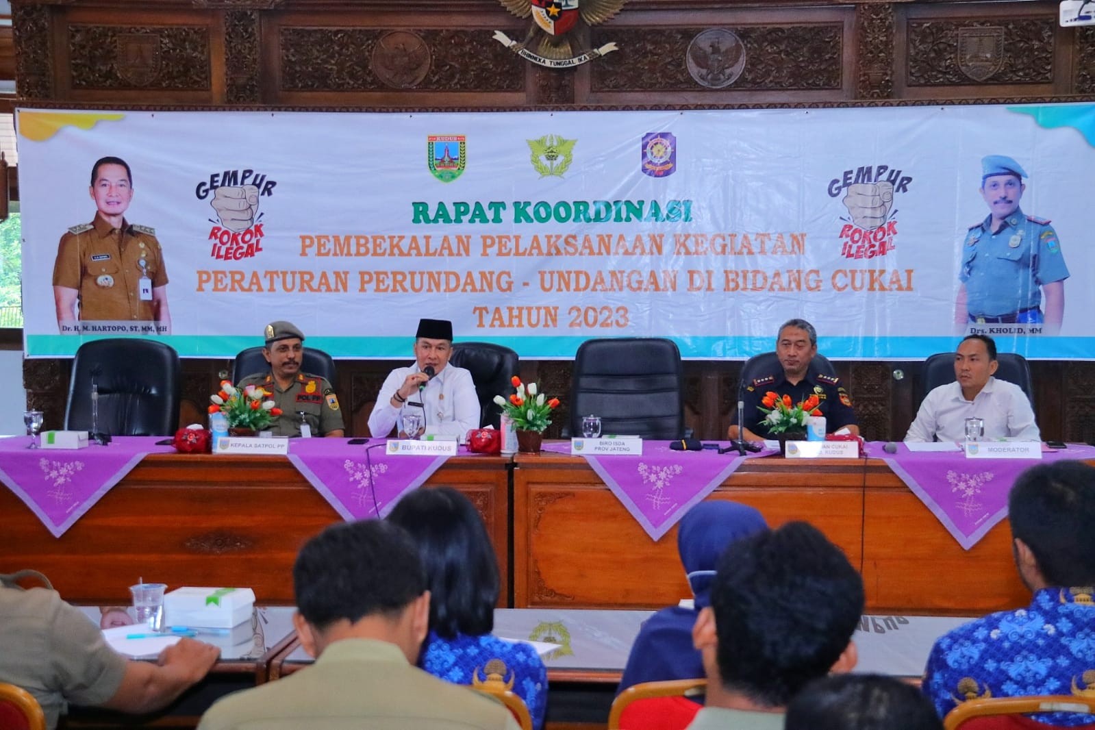 Bentuk Tim Penegakan Hukum, Upaya Bupati Hartopo Tekan Peredaran Rokok Ilegal di Kabupaten Kudus