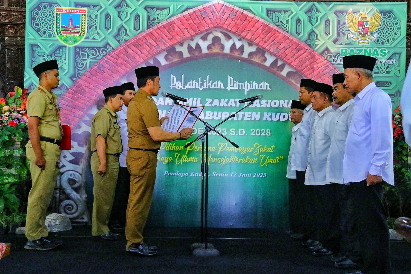 Lantik Pimpinan Baru, Hartopo Perkuat Sinergi dan Kolaborasi dengan Baznas Kudus