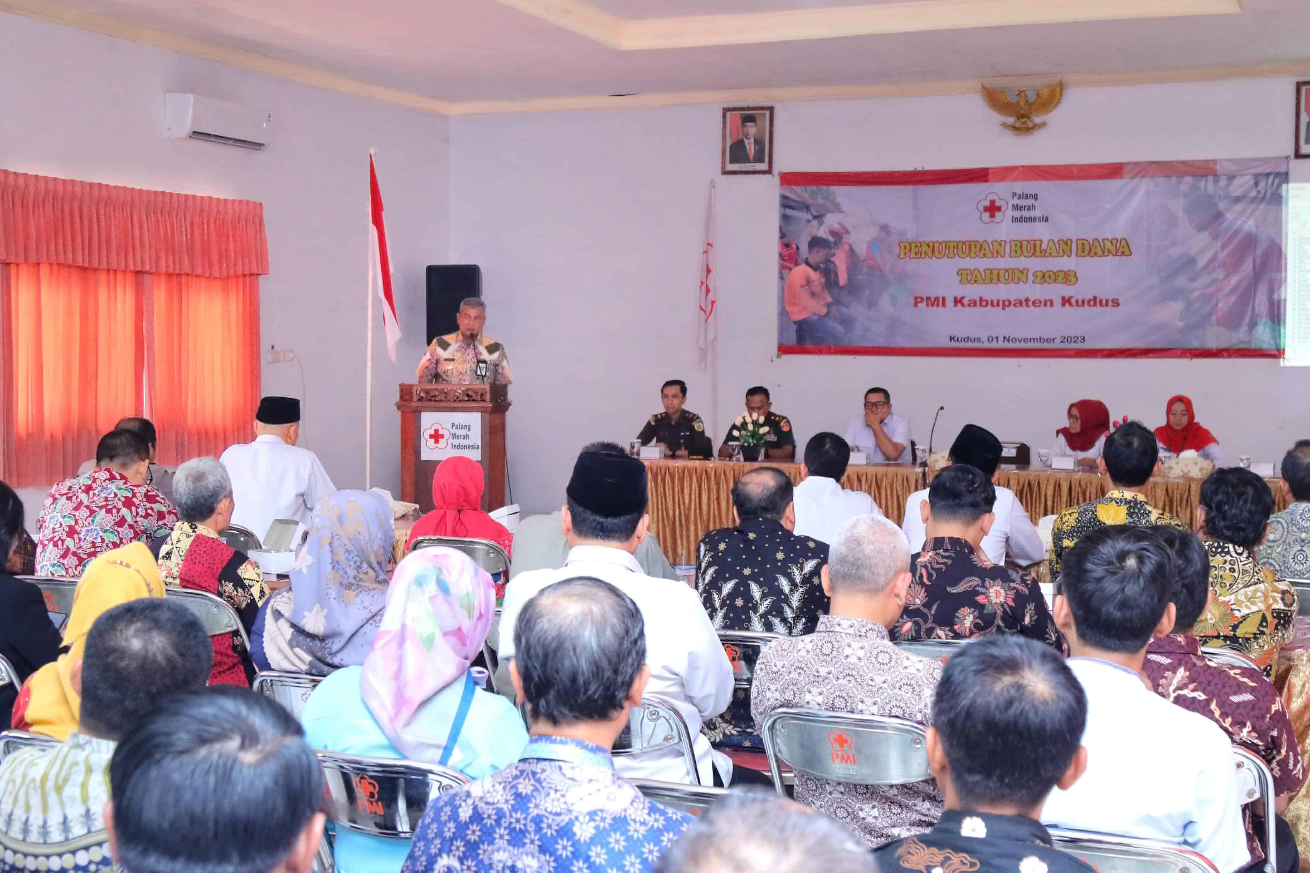 Penjabat Bupati Kudus Hadiri Penutupan Bulan Dana PMI Kudus Tahun 2023