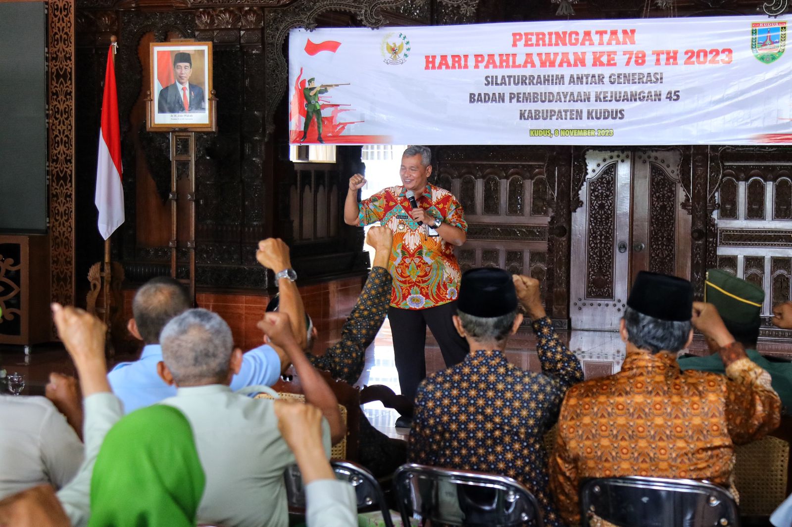 Pj Bupati Kudus Sambut Silaturahmi DHC BPK 45 dalam Peringatan Hari Pahlawan