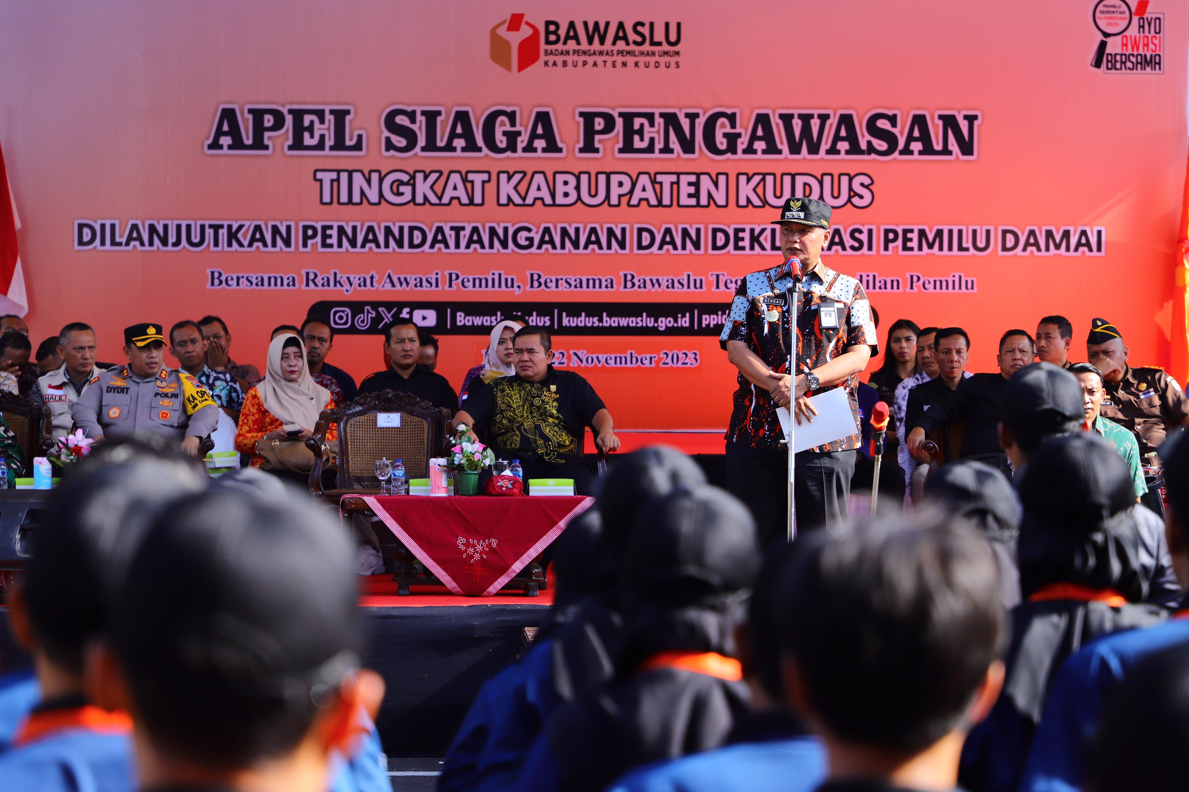 Ciptakan Pemilu Damai, Pj. Bupati Ajak Panwaslu dan Parpol Jaga Kondusifitas