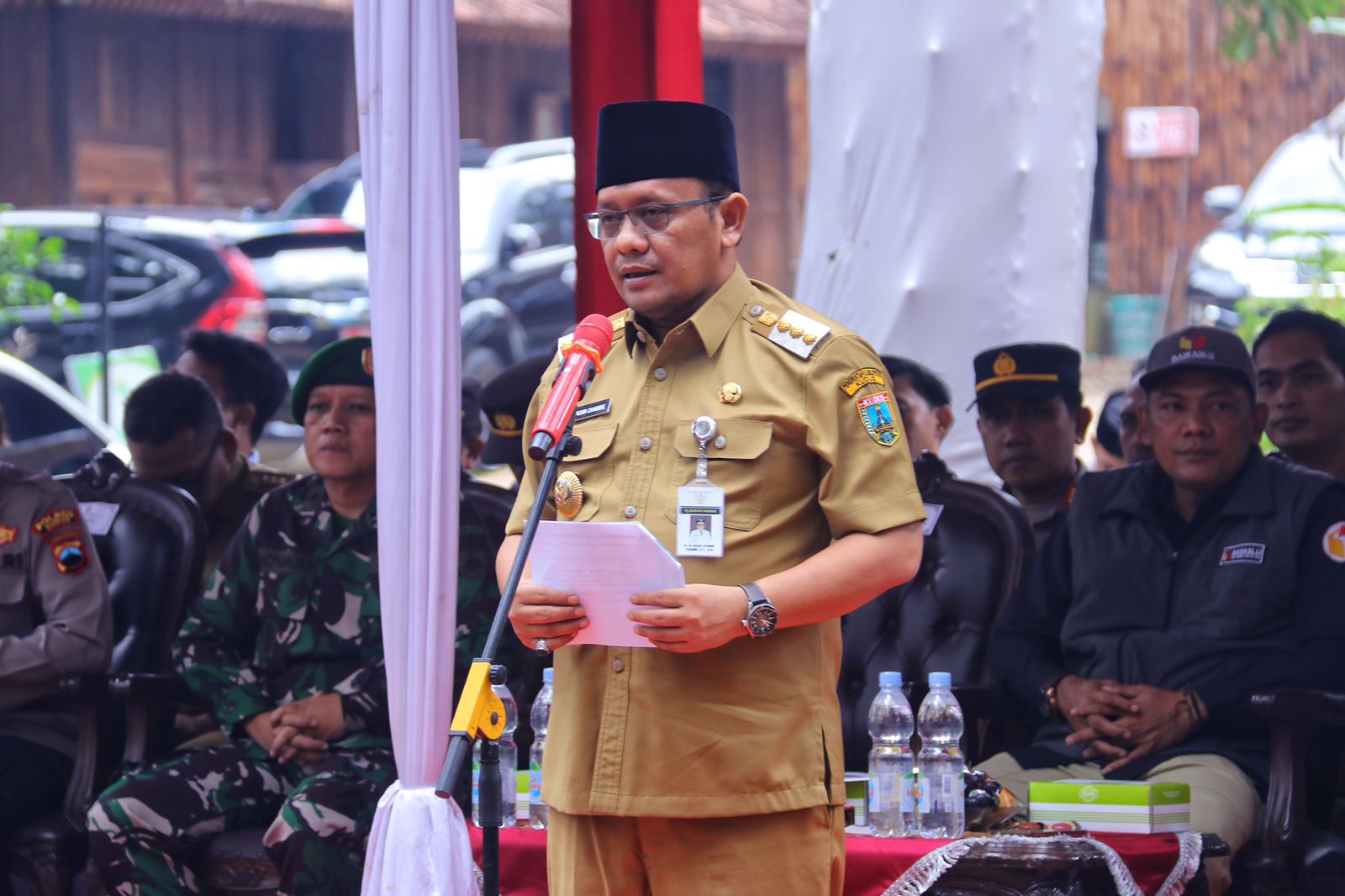 Pj. Bupati Kudus Hadiri Apel Siaga Pengawasan Tahapan Pemilu 2024