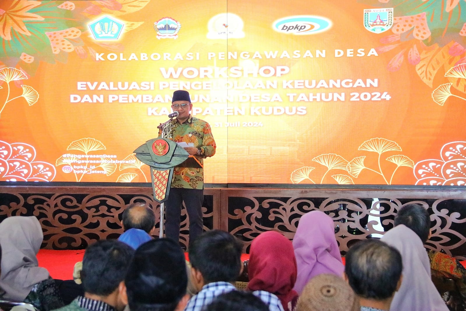 Pj. Bupati Kudus Hadiri Workshop Pengelolaan Keuangan dan Pembangunan Ekonomi Desa Di Kabupaten Kudus