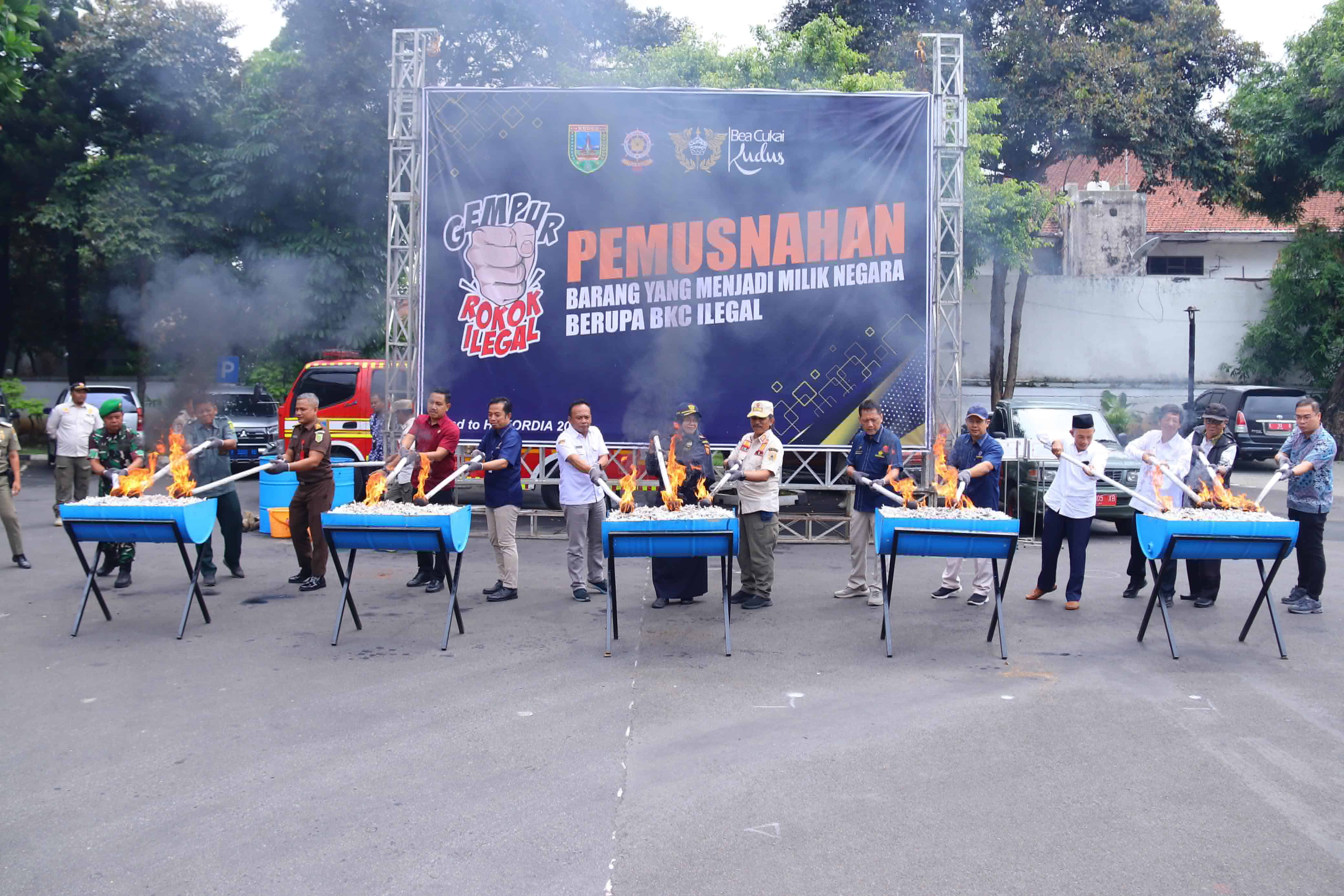 5,6 Juta Batang Rokok Ilegal Hangus, Pemkab Kudus Perkuat Komitmen Melawan BKC Ilegal