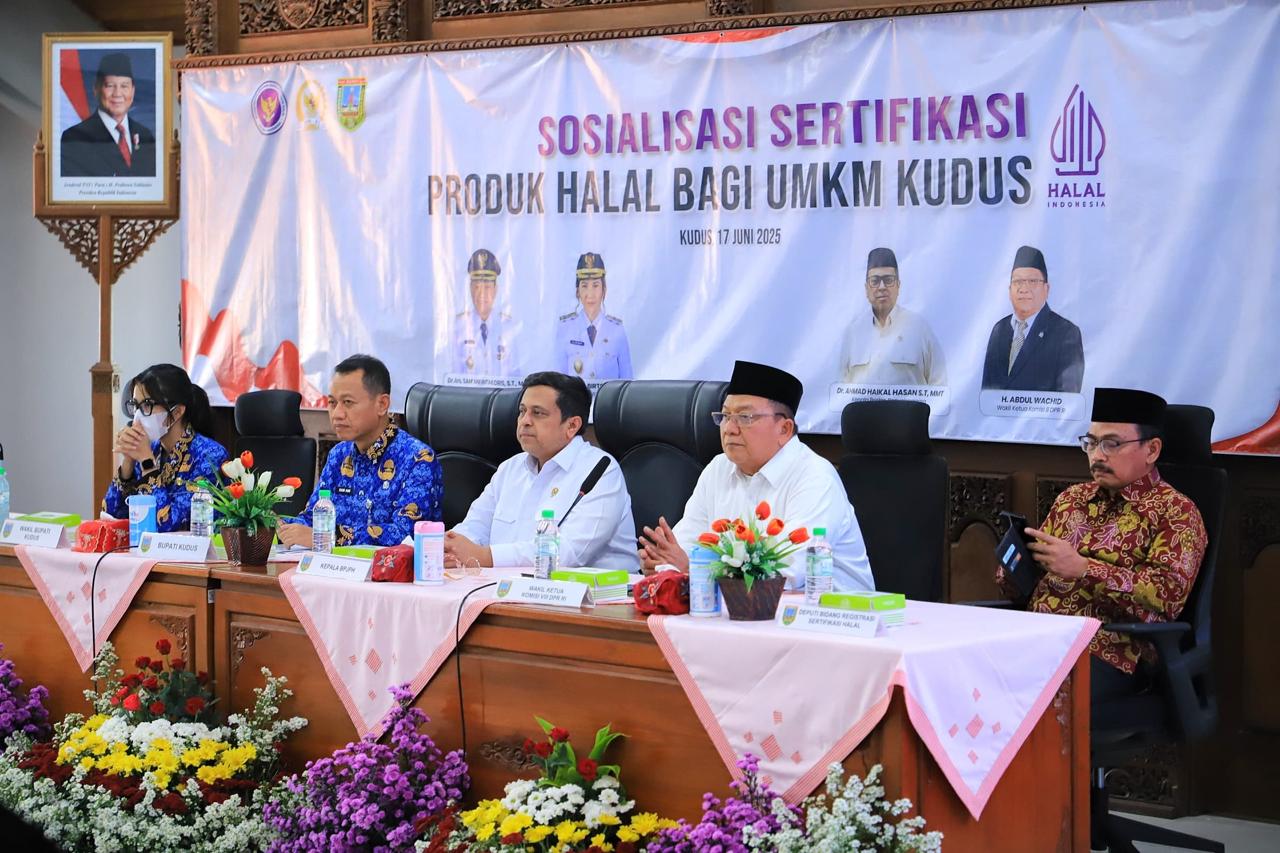 Tingkatkan Kualitas UMKM, Pemkab Kudus Gelar Sosialisasi Sertifikasi Produk Halal