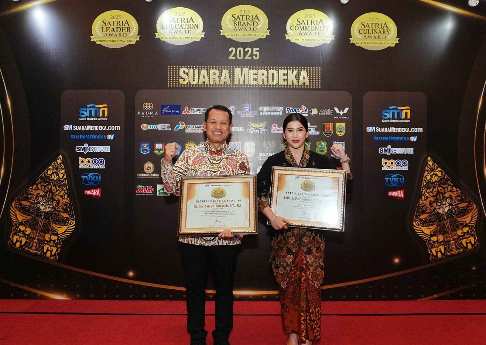 Bupati dan Wabup Kudus Dianugerahi Satria Leader Award 2025