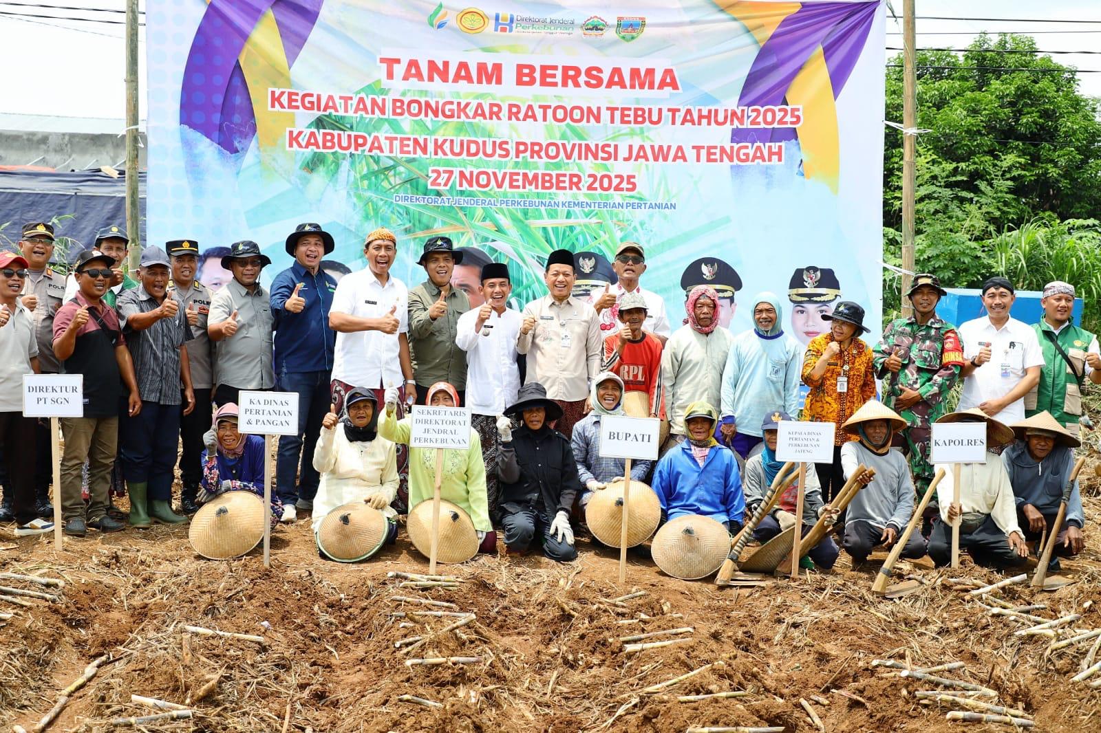 Bupati Kudus Tingkatkan Produktivitas Tebu Menuju Swasembada Gula Nasional 2028