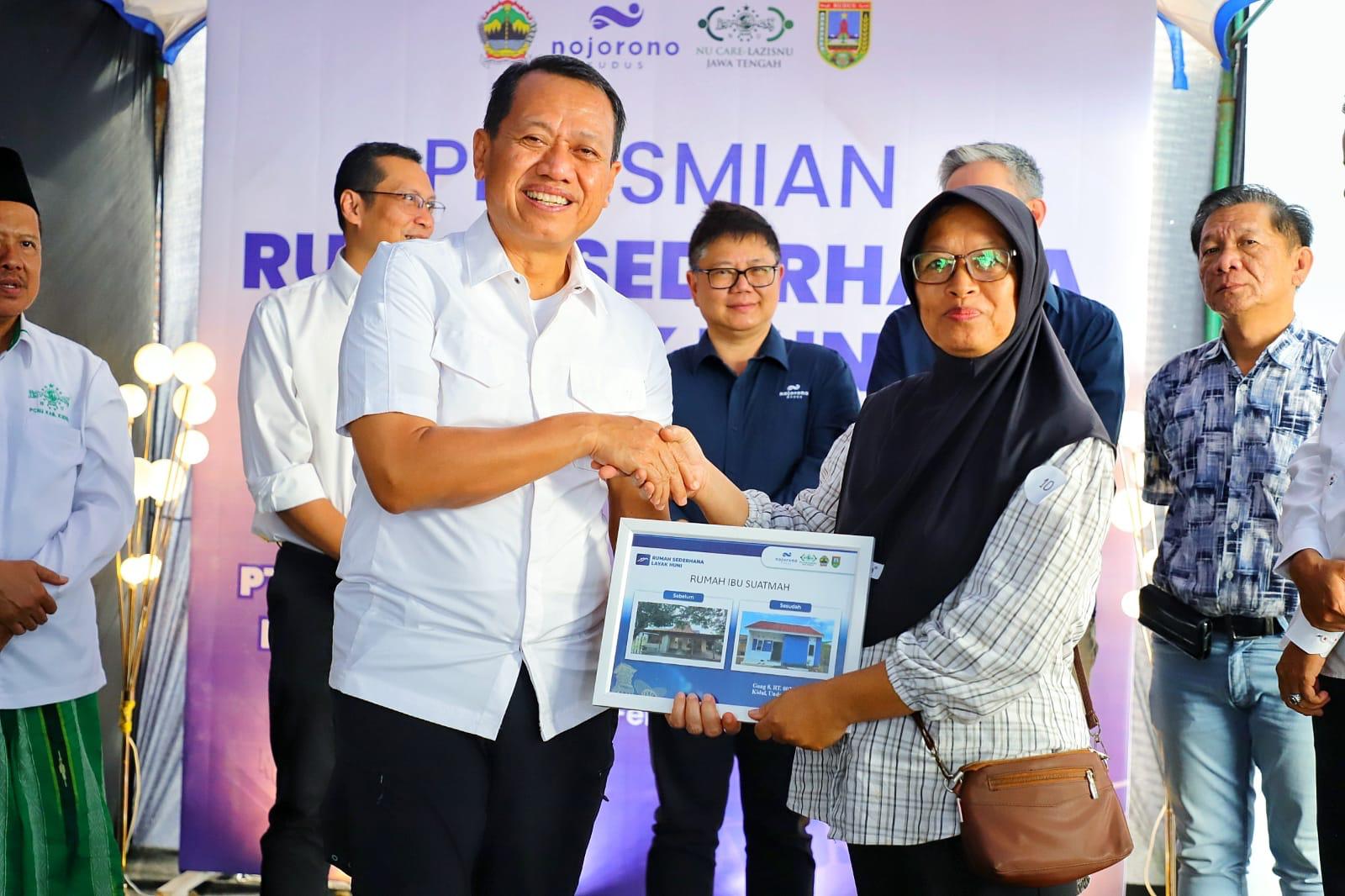 Bupati Kudus Resmikan RSLH Hasil Kolaborasi Nojorono dan LAZISNU