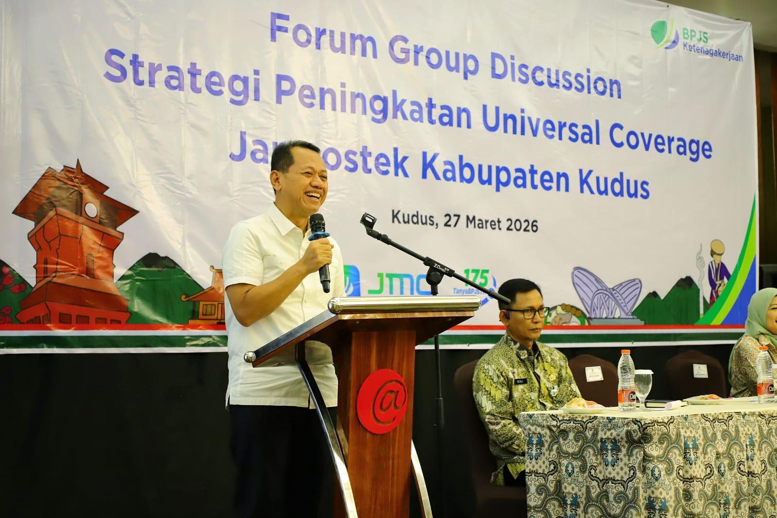 Bupati Dorong Peningkatan Universal Coverage Jamsostek Kudus